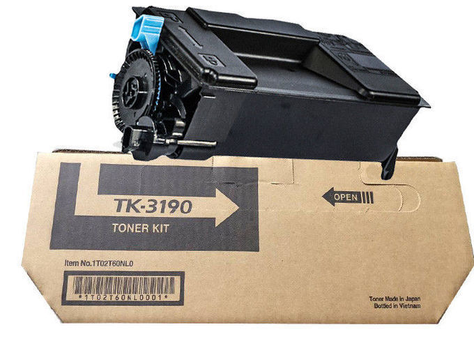 उच्च क्षमता 25K काले Kyocera टोनर कारतूस TK-3190 / 1T02T60NL0