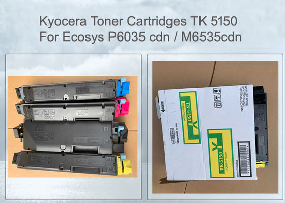 ECOCYS 6535 के लिए KYOCERA TK-5150Y टन टन 1T02NSANL0, 4 पीसीएस प्रति सेट 10K पेजेस