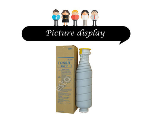 TN 710 02XJ ब्लैक कॉपियर टोनर कार्ट्रिज, Bizhub 600 601 750 751 के लिए उपभोज्य टोनर