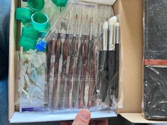 परिशुद्धता मॉडल पेंट ब्रश विस्तार से बनाना पैमाना मॉडल के लिए पेंट ब्रश सेट