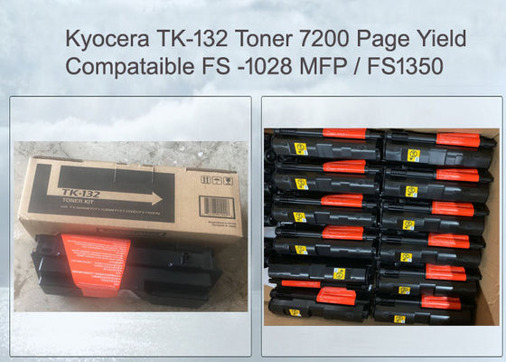 Kyocera Mita Fs-1028mfp Fs-1300d Fs-1350 के लिए संगत Tk-132 Tk132 ब्लैक टोनर