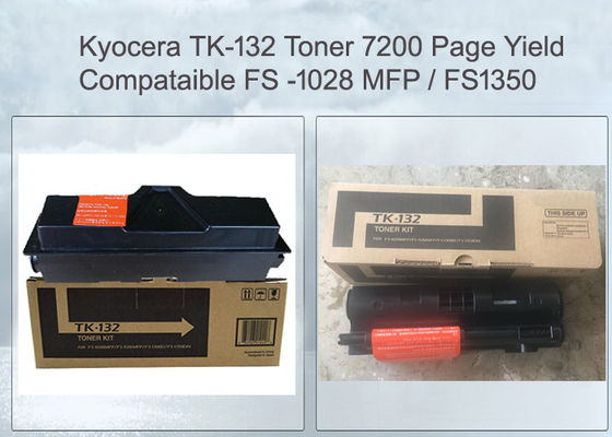 Kyocera Mita Fs-1028mfp Fs-1300d Fs-1350 के लिए संगत Tk-132 Tk132 ब्लैक टोनर