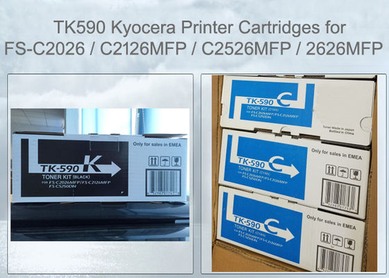 Kyocera FS-C2026MFP कॉपियर टोनर कारतूस के लिए Kyocera Mita TK590 CMYK EU Version
