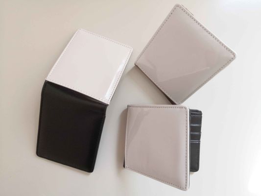 लेदर सब्लिमेशन ब्लैंक मैन पर्स वॉलेट जिसमें सिंगल साइड प्रिंटिंग और आईडी कार्ड पॉकेट है